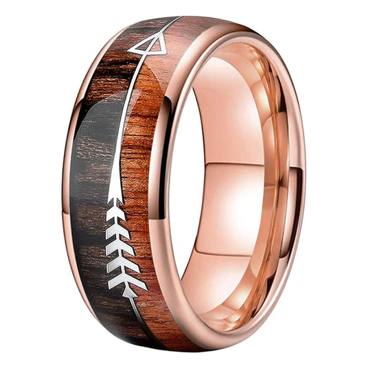 Mens Tungsten Wood Ring