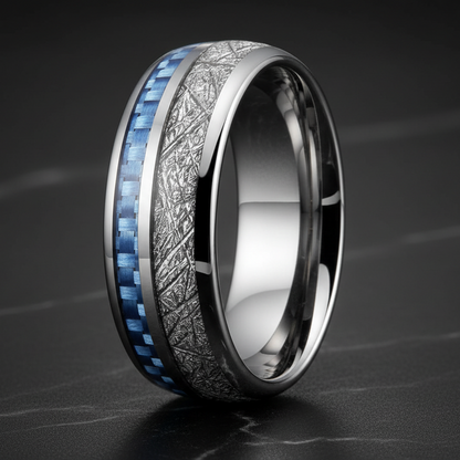 Meteorite_Carbon_Signature_Tungsten_Ring