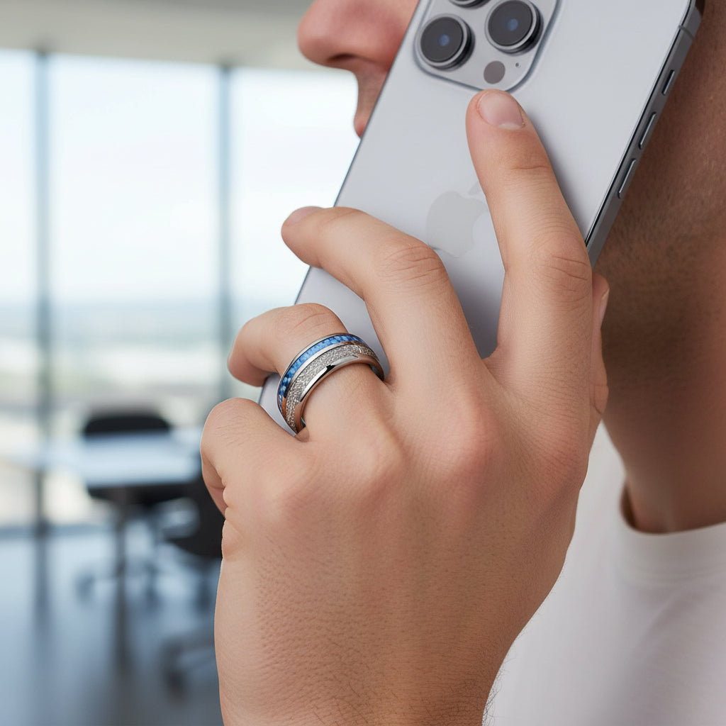 Meteorite_Carbon_Signature_Tungsten_Ring