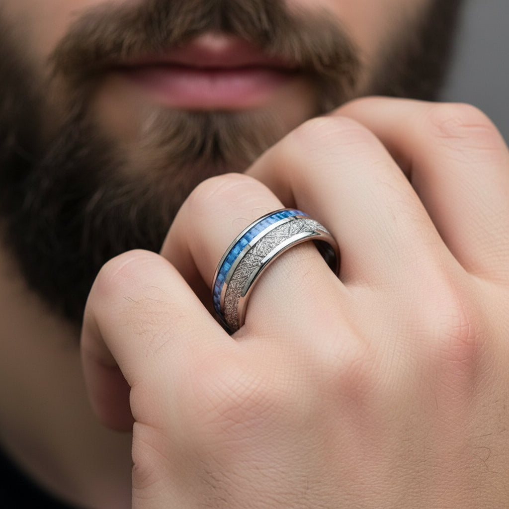 Meteorite_Carbon_Signature_Tungsten_Ring