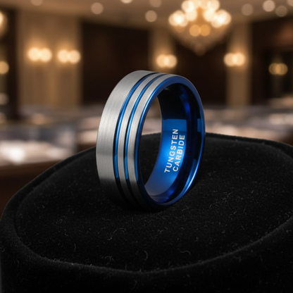 Minimalist Tungsten Wedding Band (8mm)