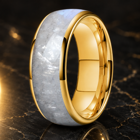 Moonstone Tungsten Ring