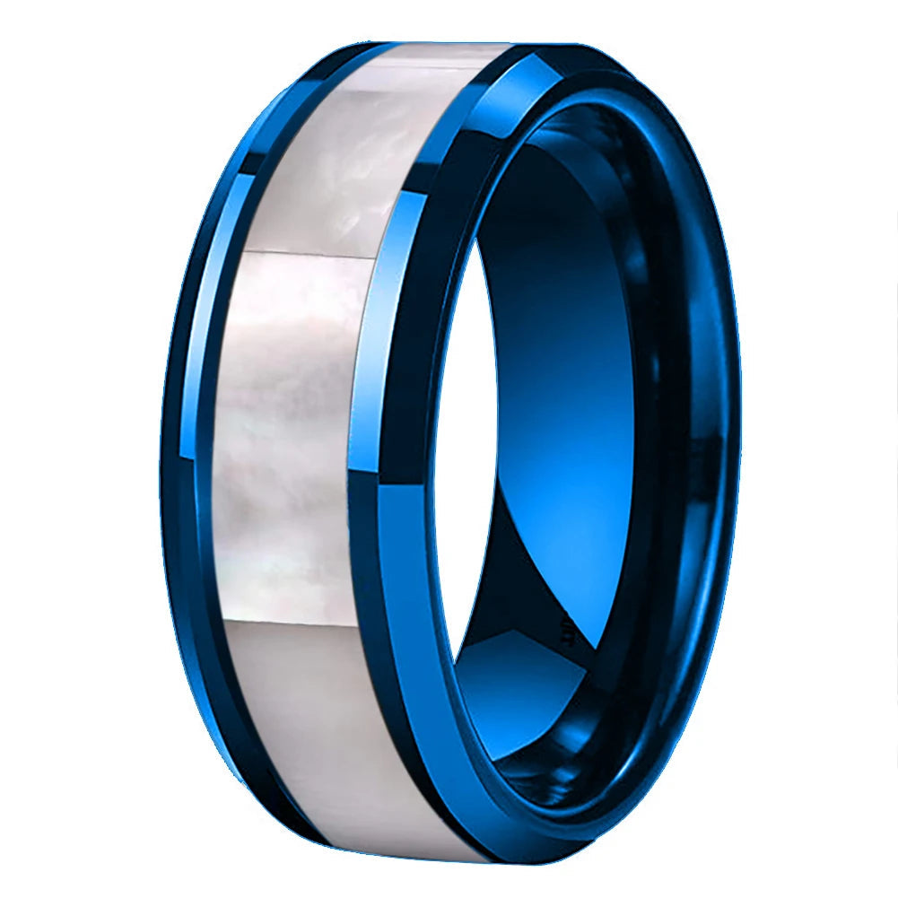 Mother of Pearl Tungsten Ring 