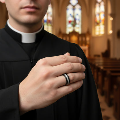 Pipe_Cut_CZ_Stone_Inlay_Black_Tungsten_Carbide_Ring