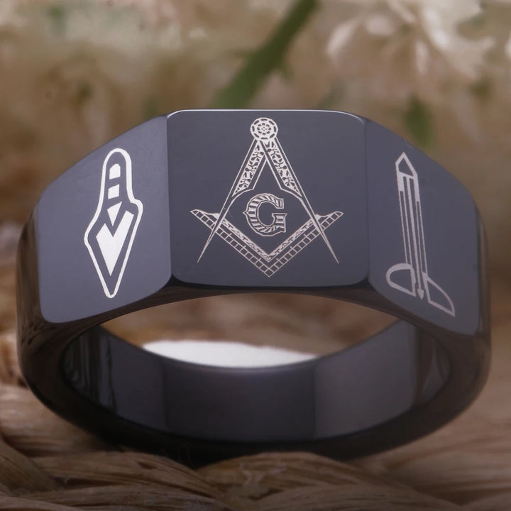 Vacuum Plated Tungsten Carbide Ring