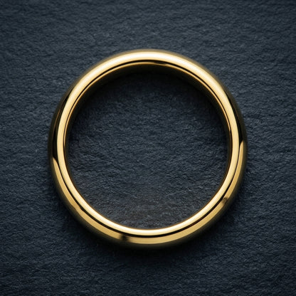 The Slim Gold™ – Polished Gold Tungsten Ring (2mm)