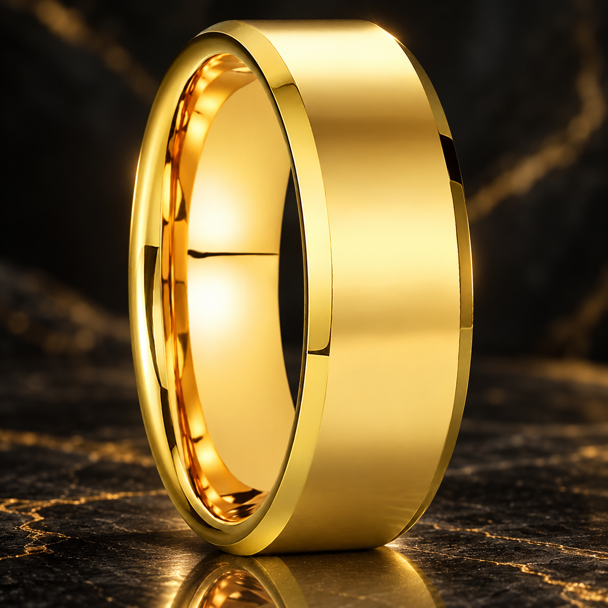 The Prestige — Gold Plated Tungsten Carbide Ring