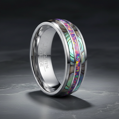 Purple Color Opel Tungsten Steel Ring