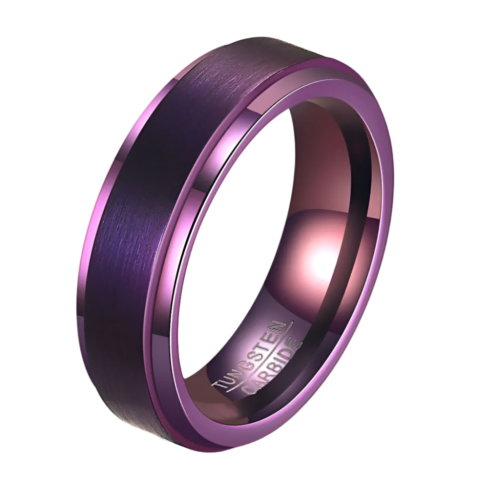 Purple Tungsten Ring