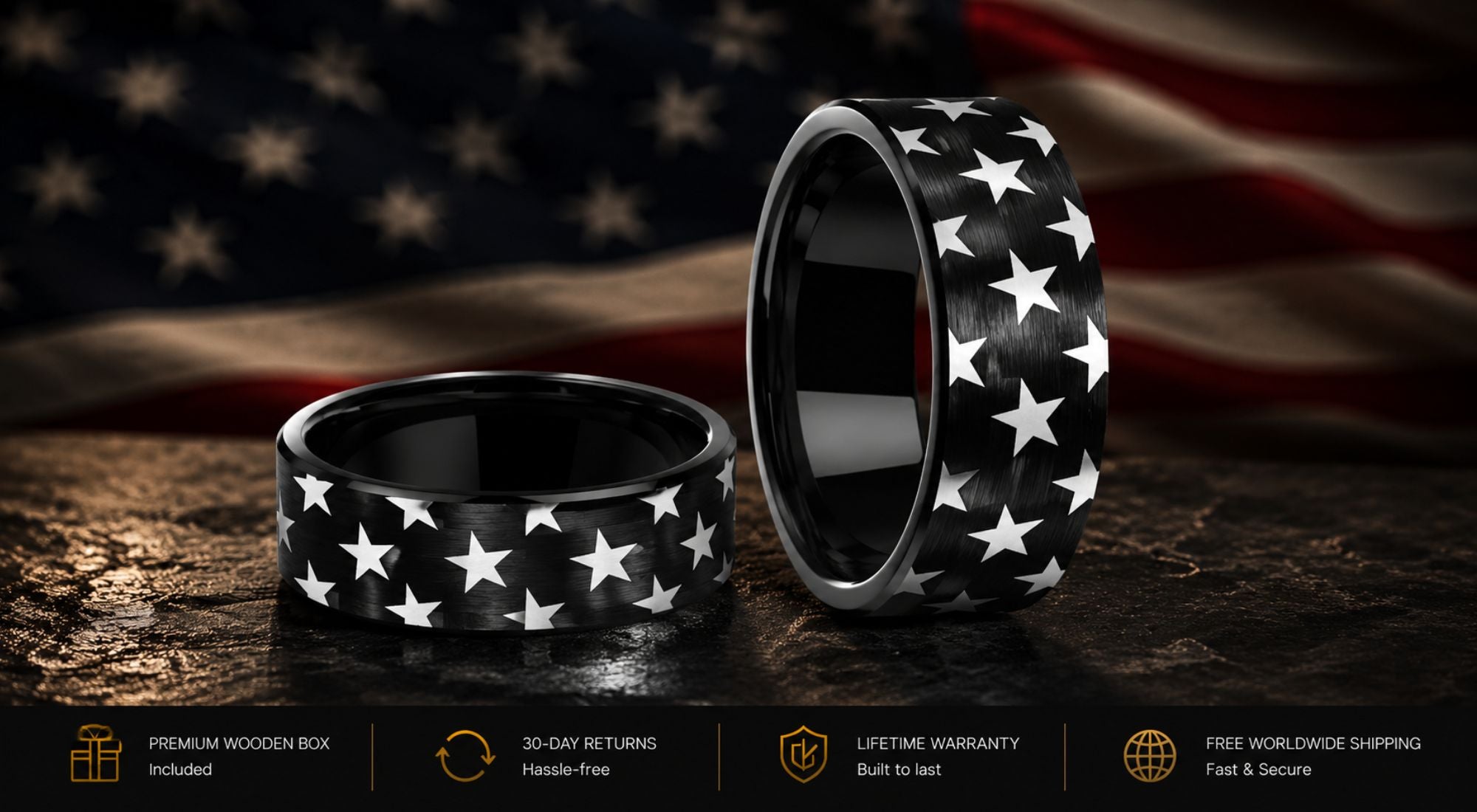 Real-tungsten-rings