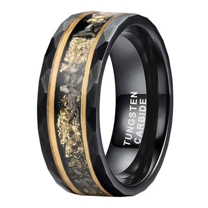 Real Meteorite Tungsten Ring