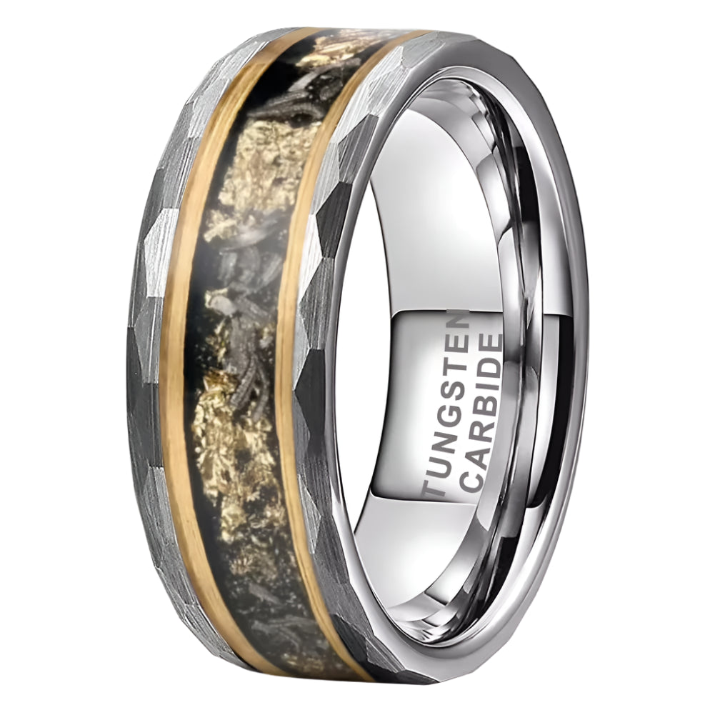 Real Meteorite Tungsten Ring