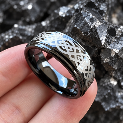 Tungsten Carbide Celtic Wedding Ring