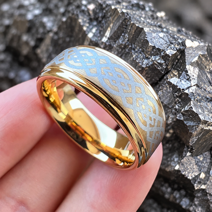 Tungsten Carbide Celtic Wedding Ring