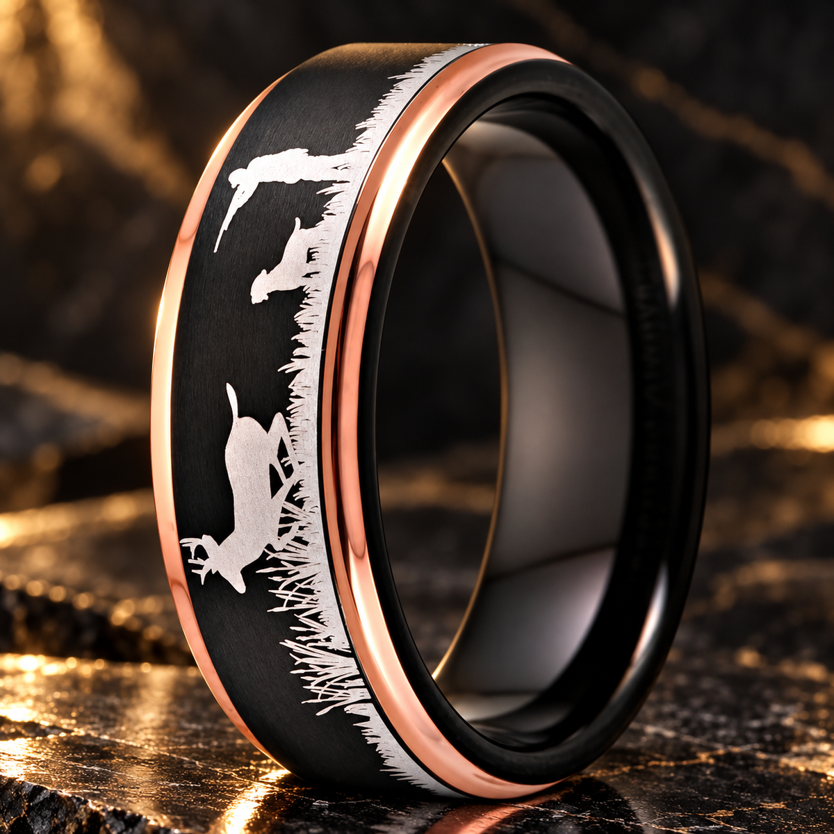 Tungsten Carbide Hunting Ring