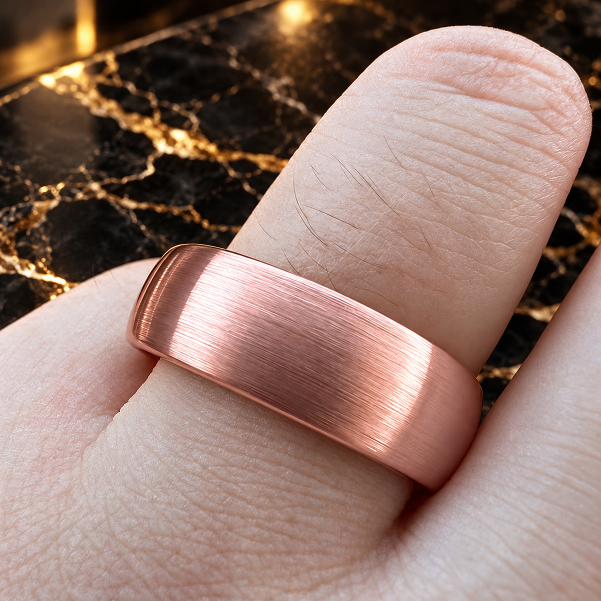 Brushed Tungsten Carbide Wedding ring