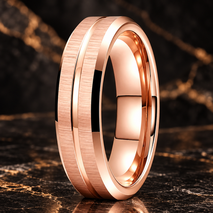 Mens 6mm Tungsten Wedding Band