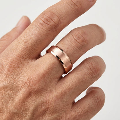 Rose_Gold-Tungsten-Wedding_Band for men