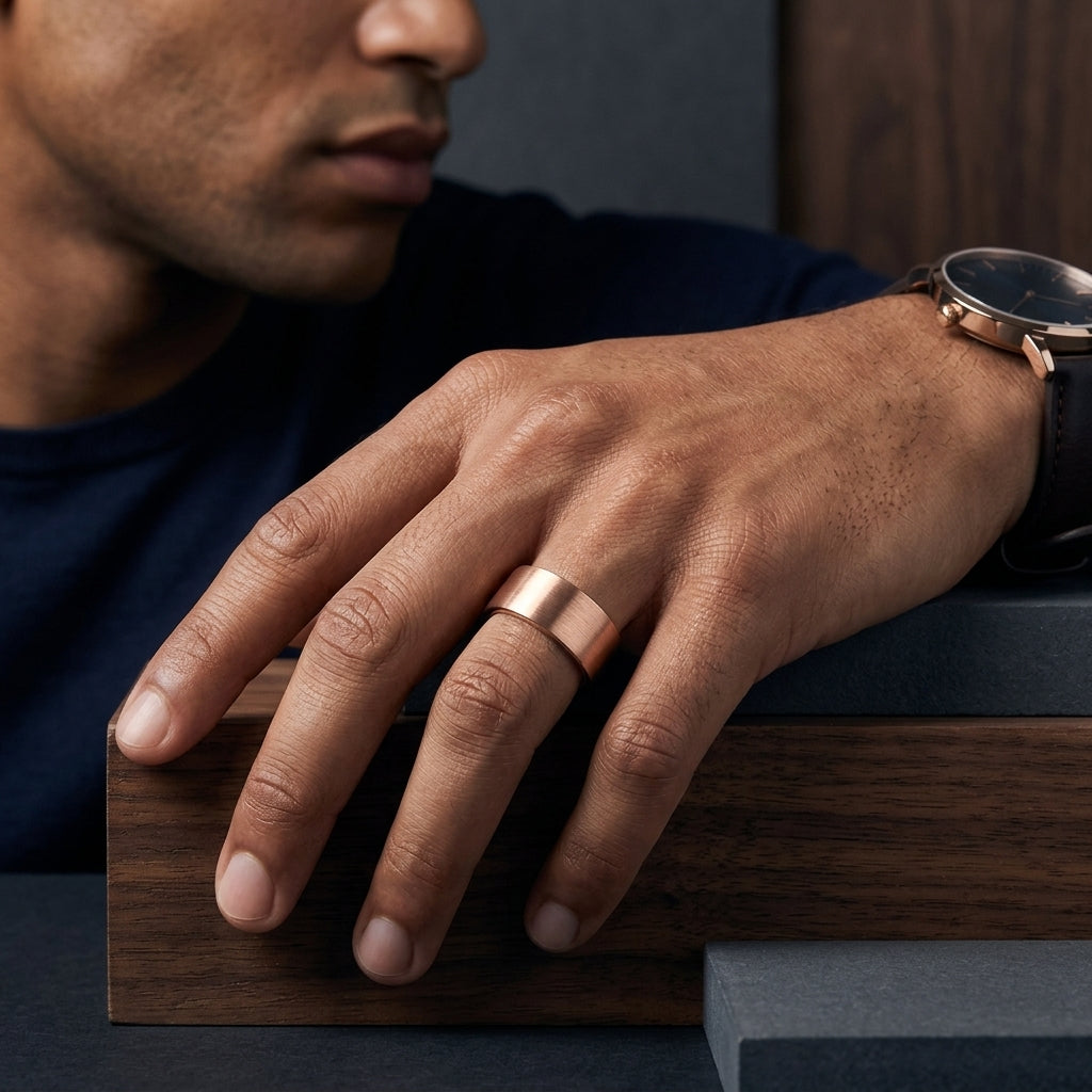 Rose Gold Tungsten Ring (12mm)