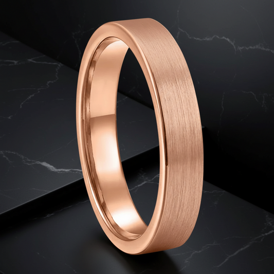 Rose Gold Tungsten Ring for Women