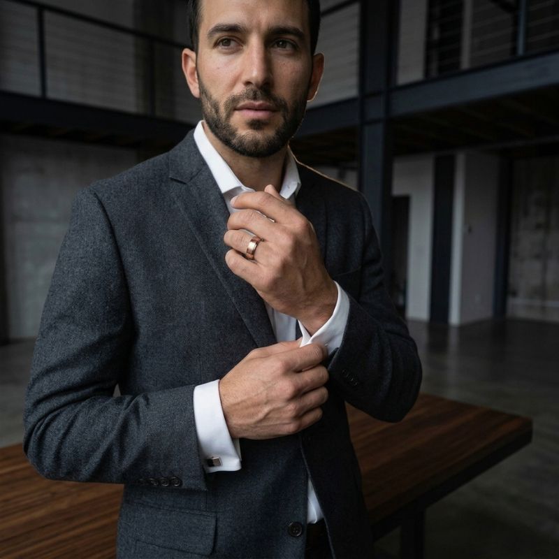 Rose Gold Tungsten Rings