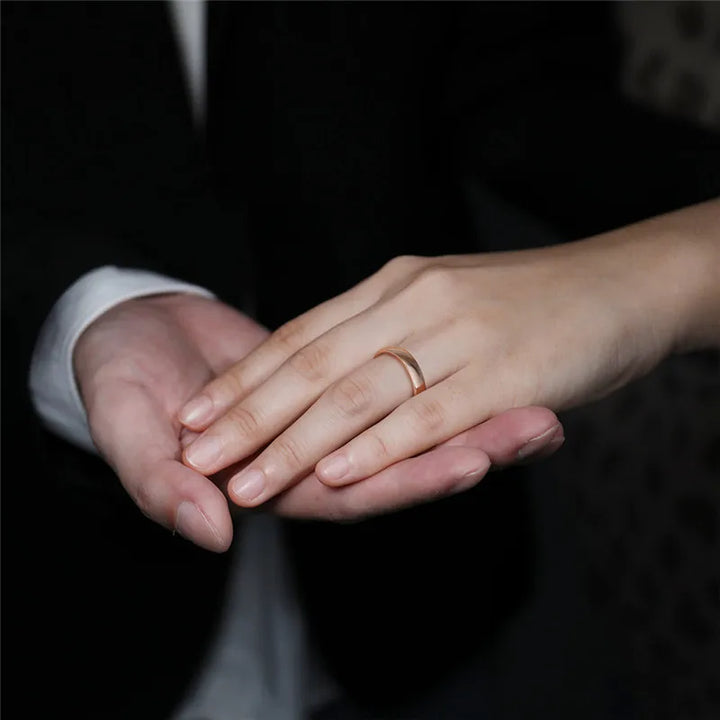 Rose Gold Tungsten Wedding Ring