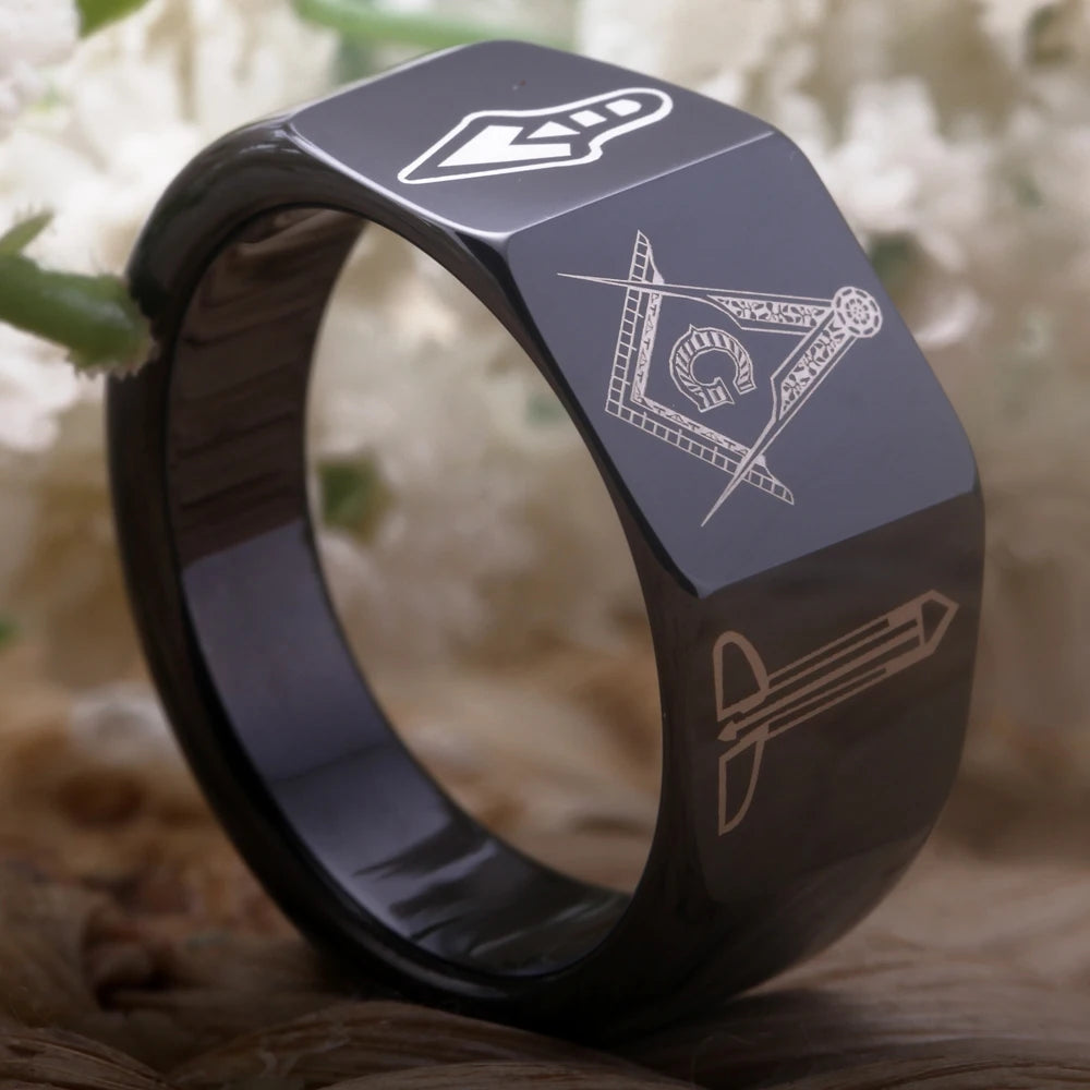Vacuum Plated Tungsten Carbide Ring