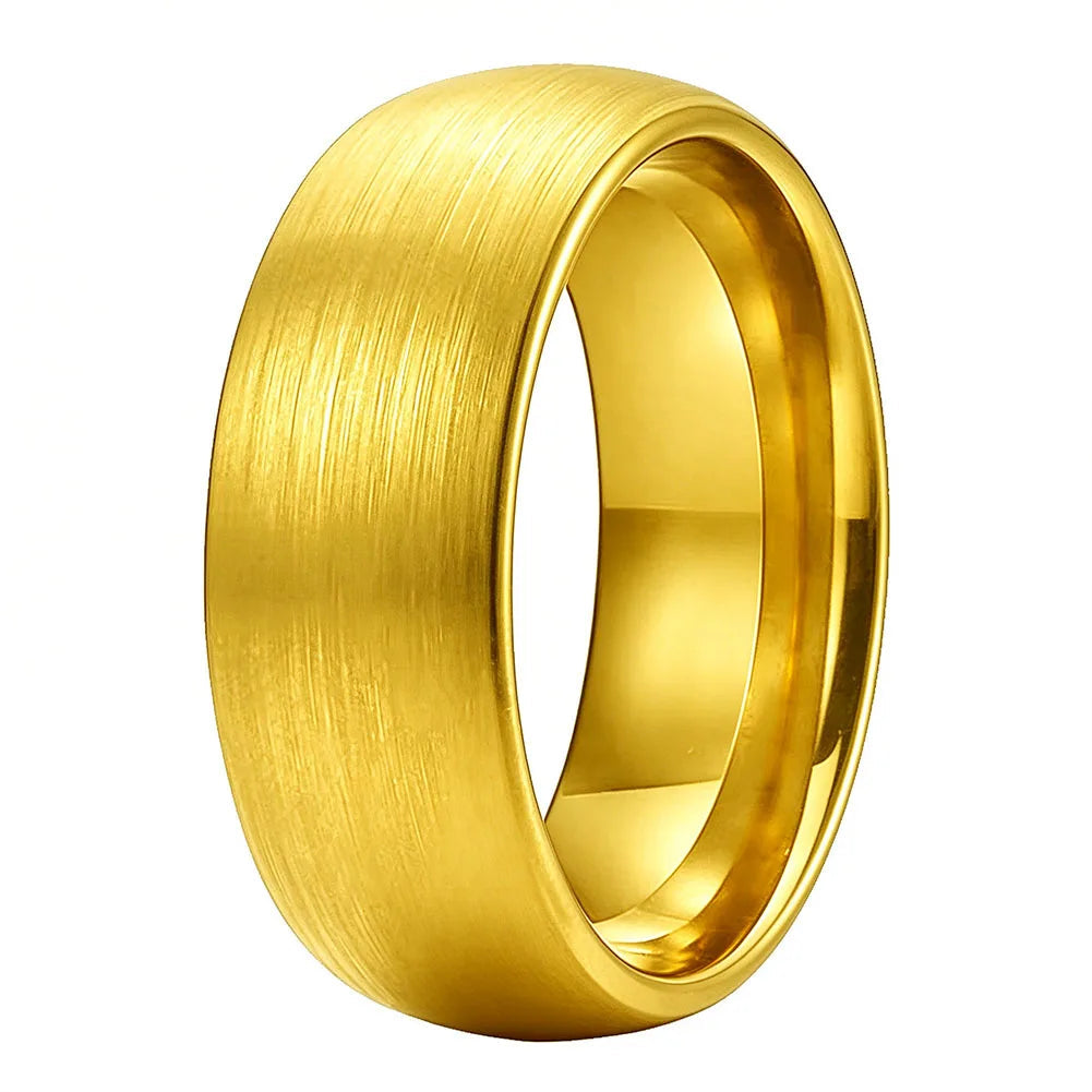 Brushed Tungsten Carbide Wedding ring