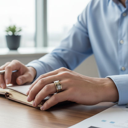 Shiny Double Groove Tungsten Wedding Ring