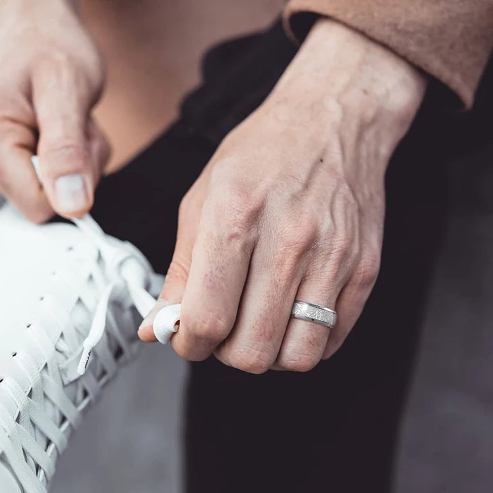 Silver Tungsten Carbide Ring