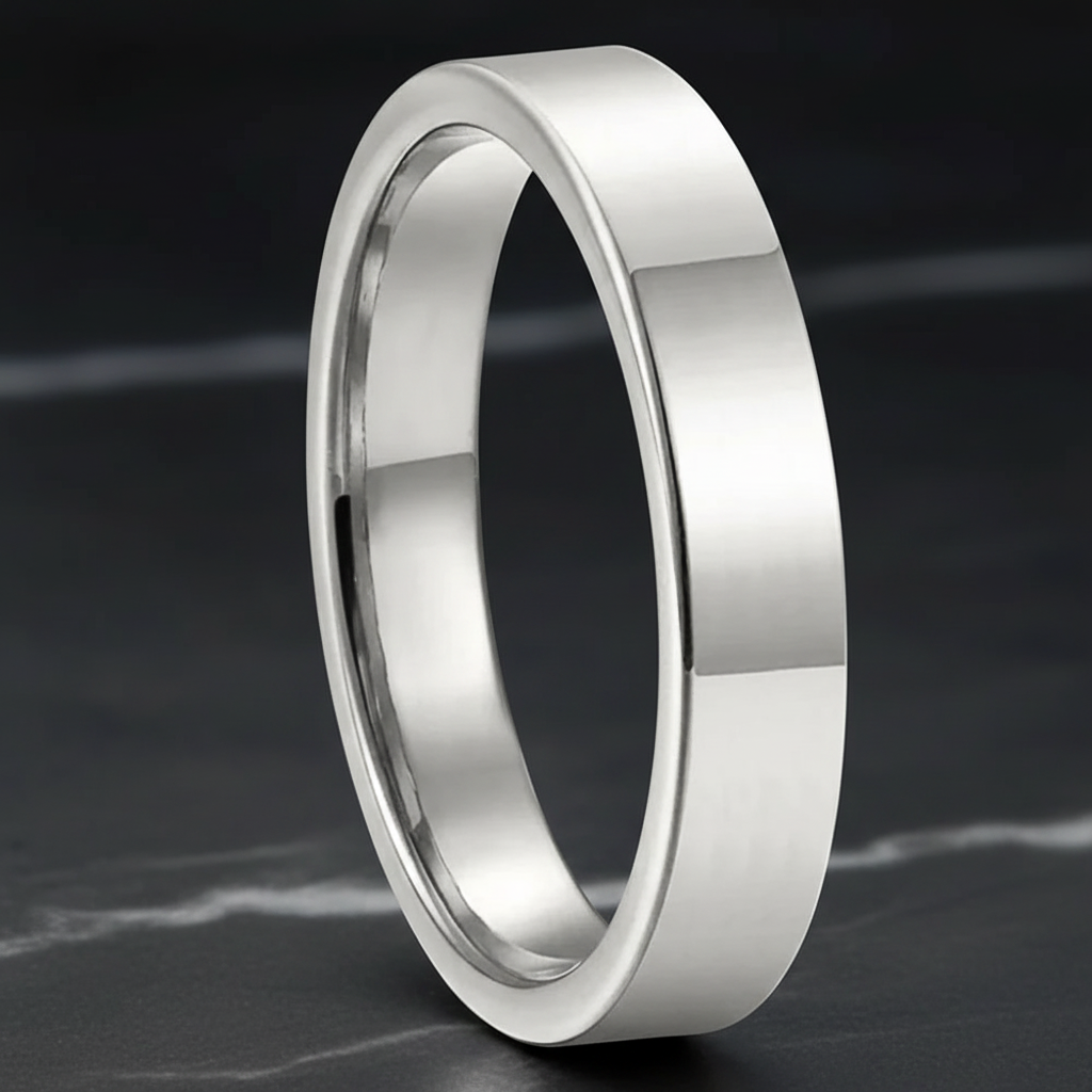 Silver Tungsten Ring for Women