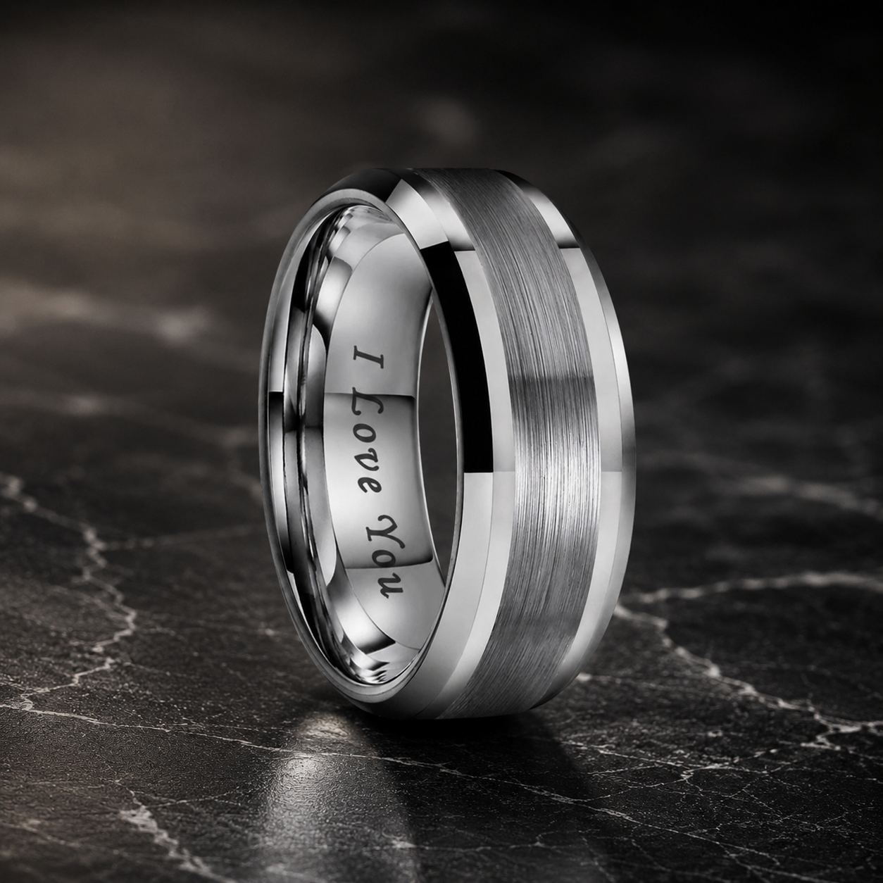 Silver I Love You Ring
