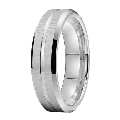 Mens 6mm Tungsten Wedding Band