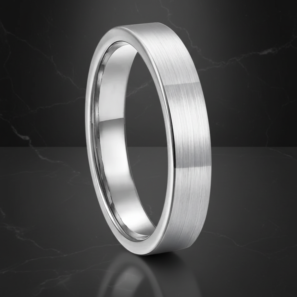 Silver Tungsten Ring for Women