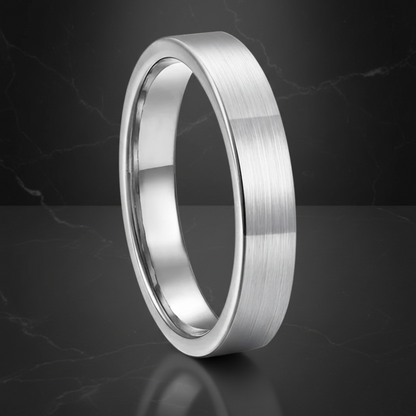 Silver Tungsten Ring for Women