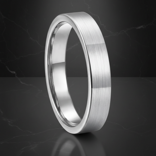 Silver Tungsten Ring for Women