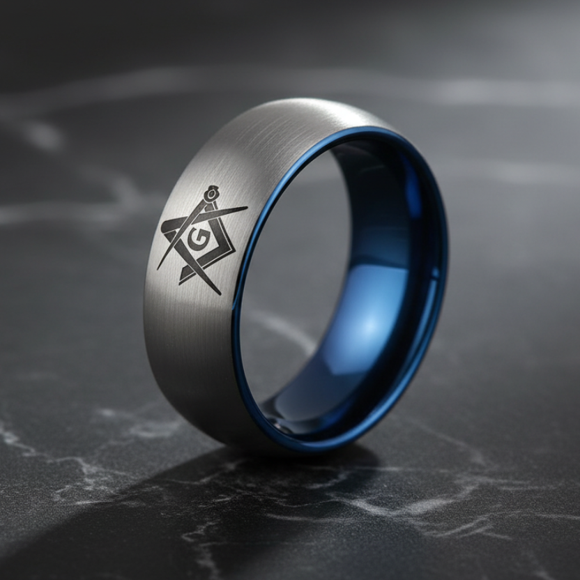 Silver_with_Blue-Tungsten_Masonic_Ring