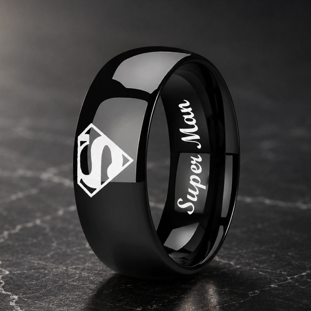Super man Tungsten Ring