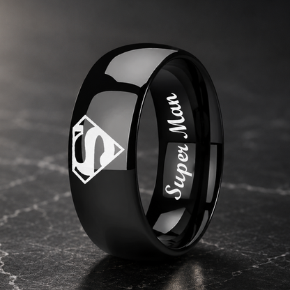 Super man Tungsten Ring