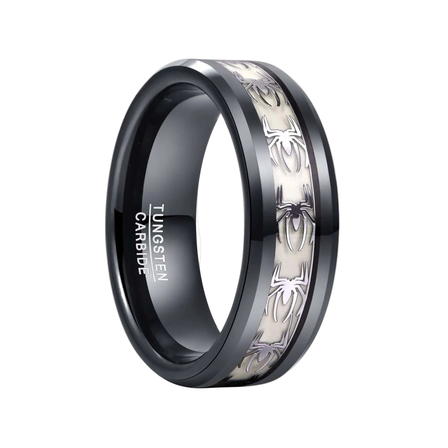 Spider Pattern Men's Tungsten Ring