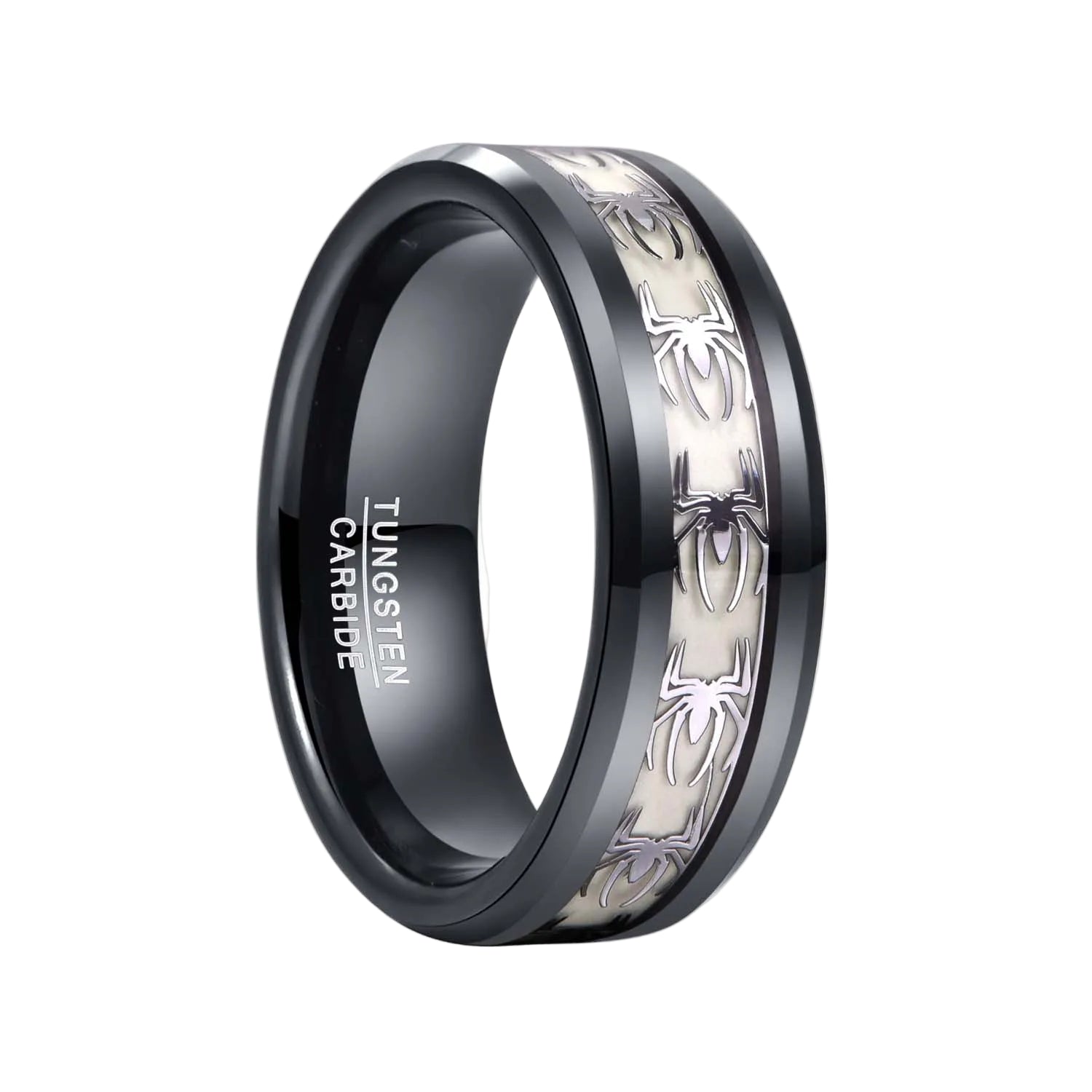 Spider Pattern Men's Tungsten Ring