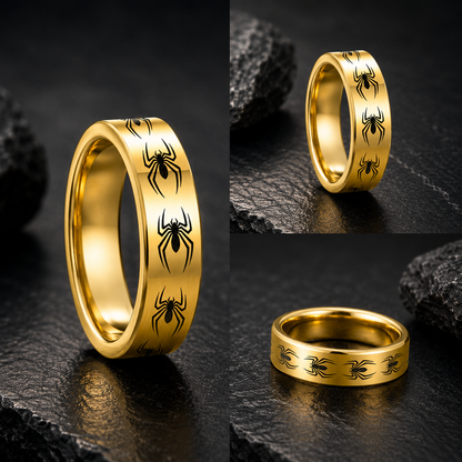 Spider Ring in Tungsten Carbide