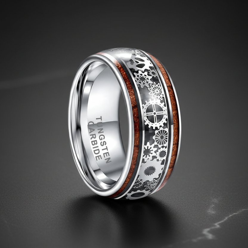 Steampunk Tungsten Ring