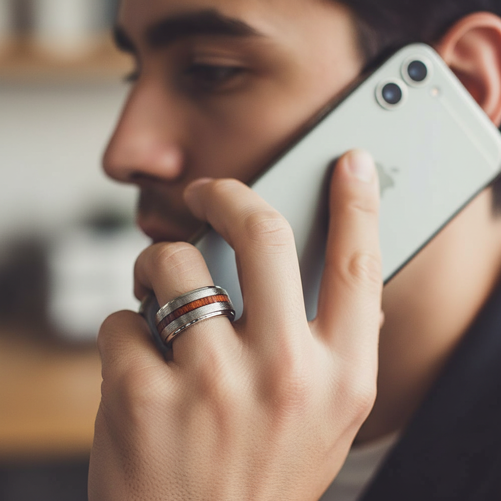 Stepped_Wood_Inlay_Tungsten_Wedding_Band