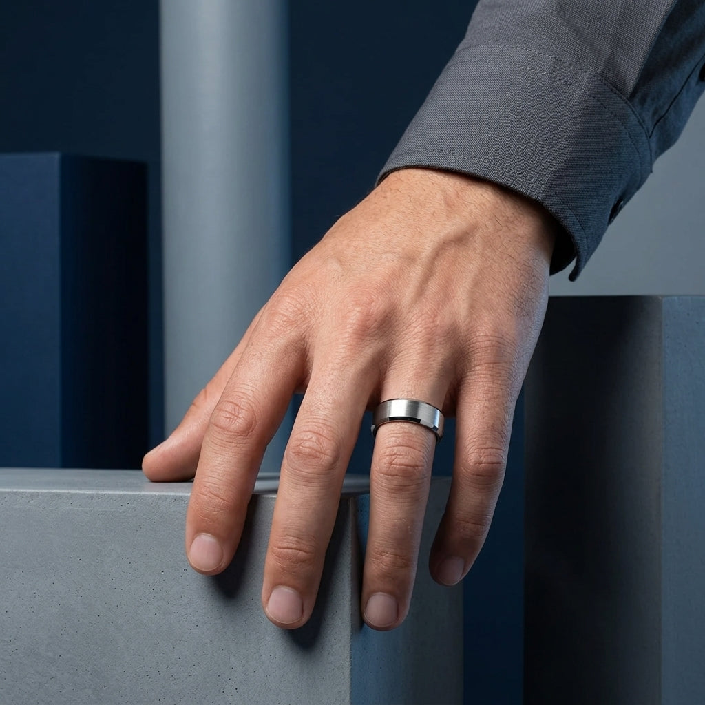 The Pure Silver™ – Classic Silver Tungsten Ring