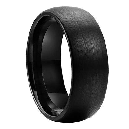 The Black Standard™ – Brushed Black Tungsten Ring