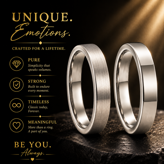 The Luna—Silver Tungsten Ring for Women