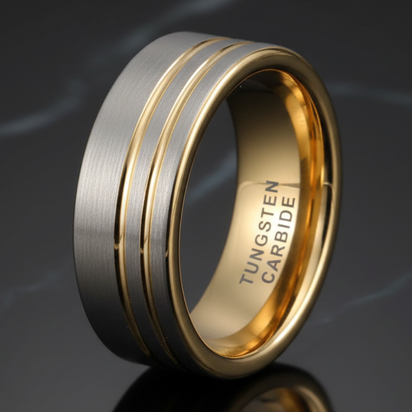 Minimalist Tungsten Wedding Band (8mm)