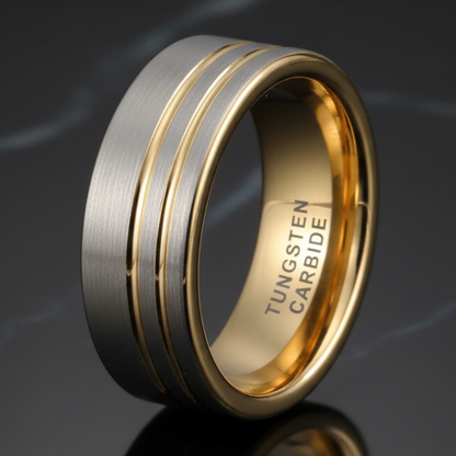 Minimalist Tungsten Wedding Band (8mm)