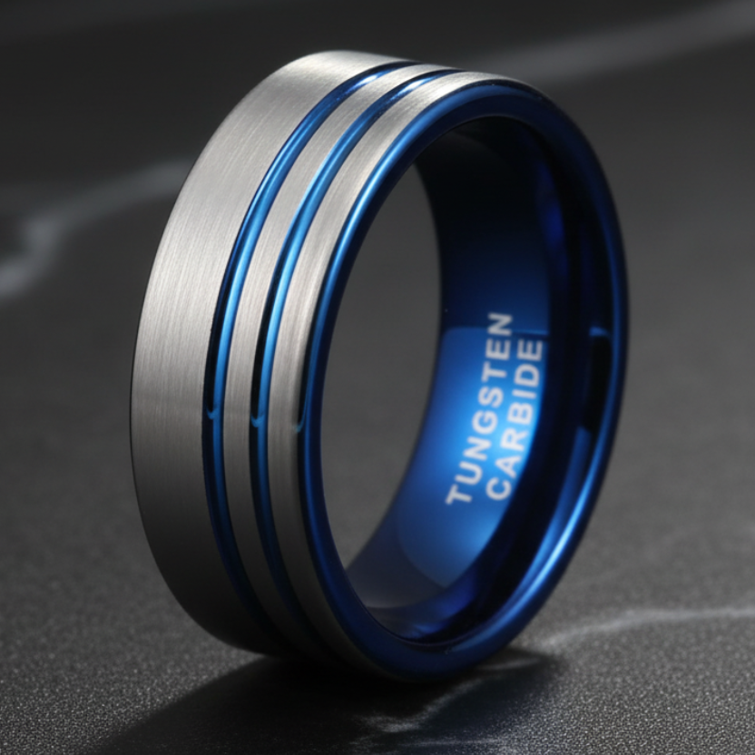 Minimalist Tungsten Wedding Band (8mm)